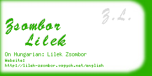 zsombor lilek business card